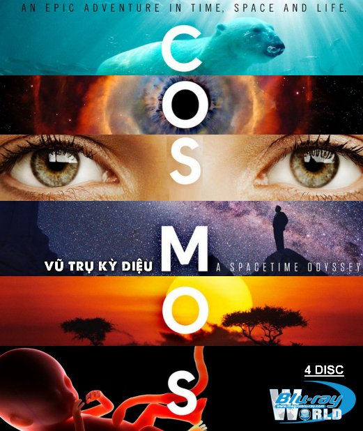 F2083. Cosmos A Spacetime Odyssey - Vũ Trụ Kỳ Diệu 2D50G (4DISC) (DTS-HD MA 5.1)